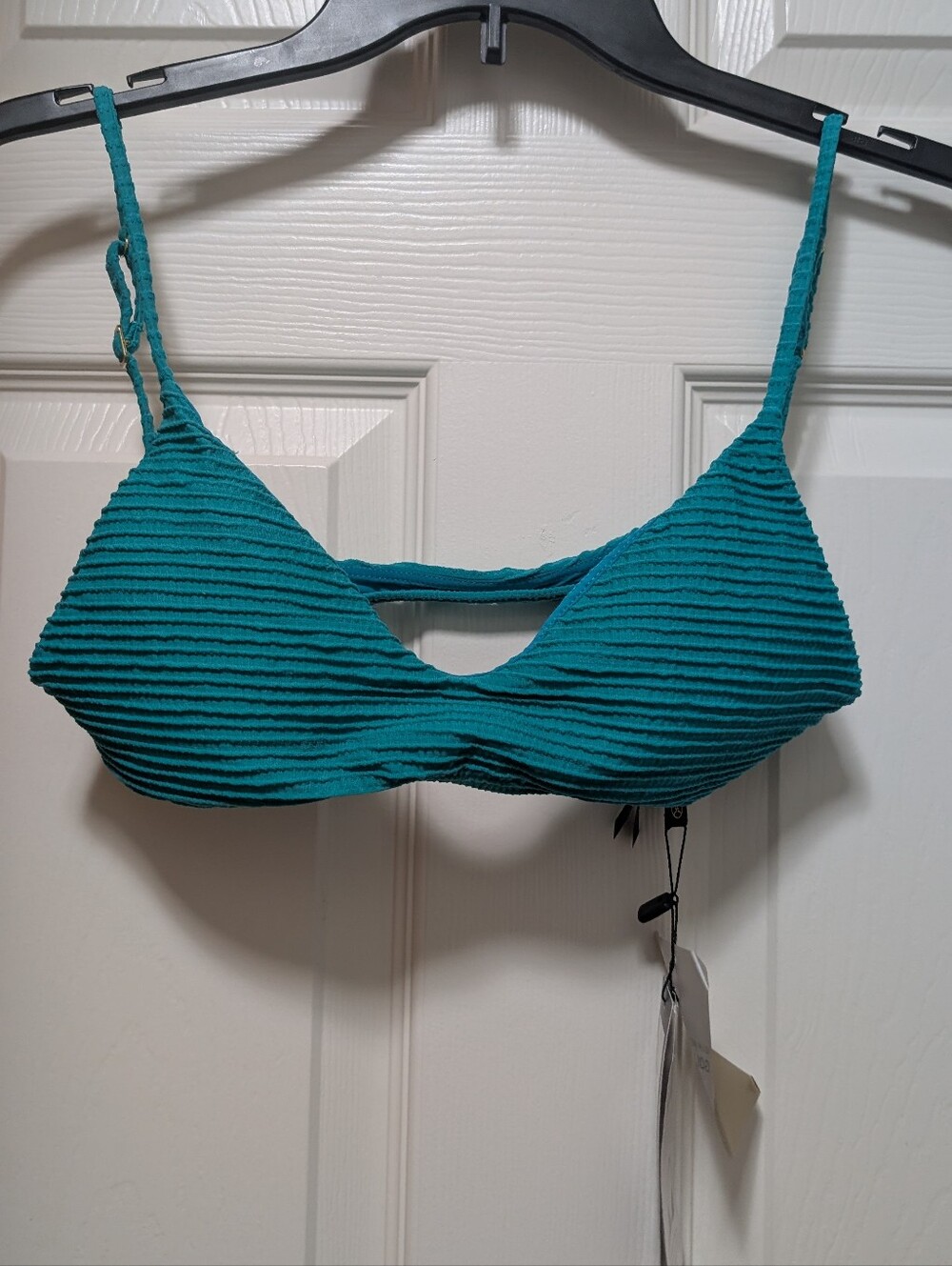 NWT Vix Paula Hermanny Dune Luli Top Tahiti Blue Size Medium M Bikini Top